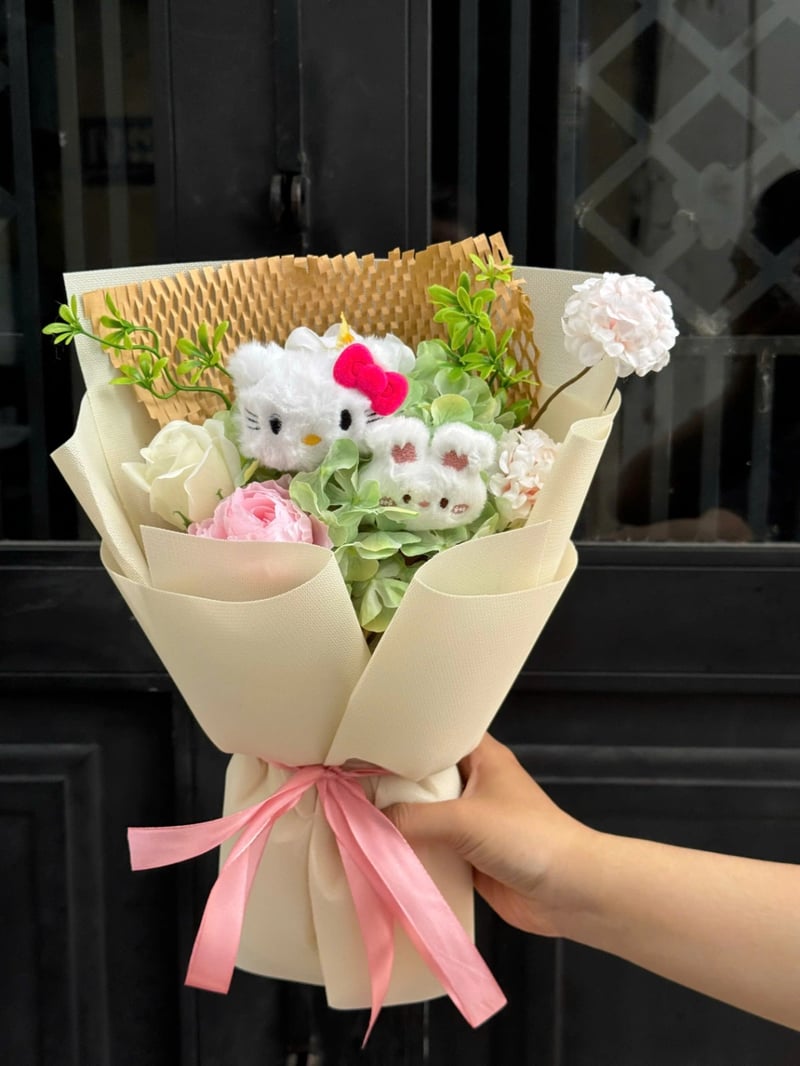 Bó Tú Cầu Lụa Gấu size Nhỏ 2