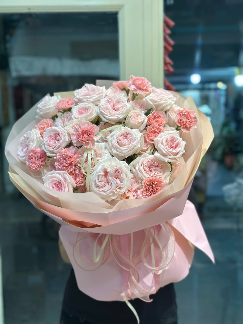 Bó Hoa Form Tròn Ohara Hồng 01 3